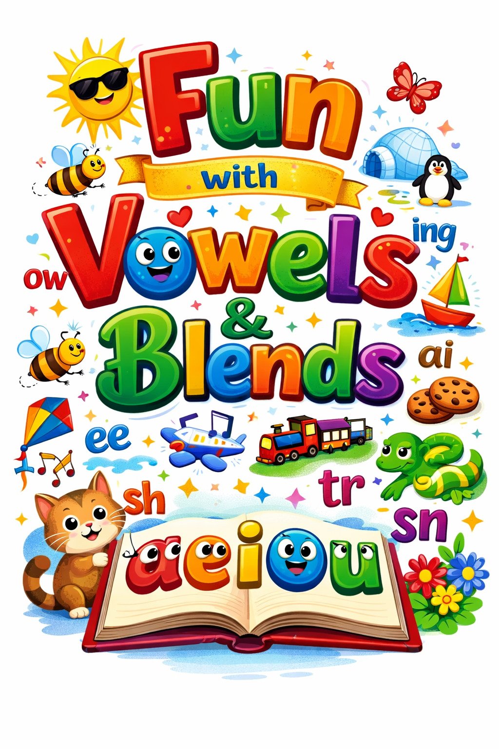 Aperçu de la fiche Fun with Vowels and Blends
